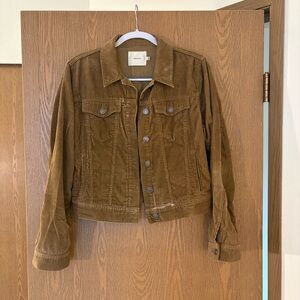 Aritzia Talula Tan Corduroy Jacket